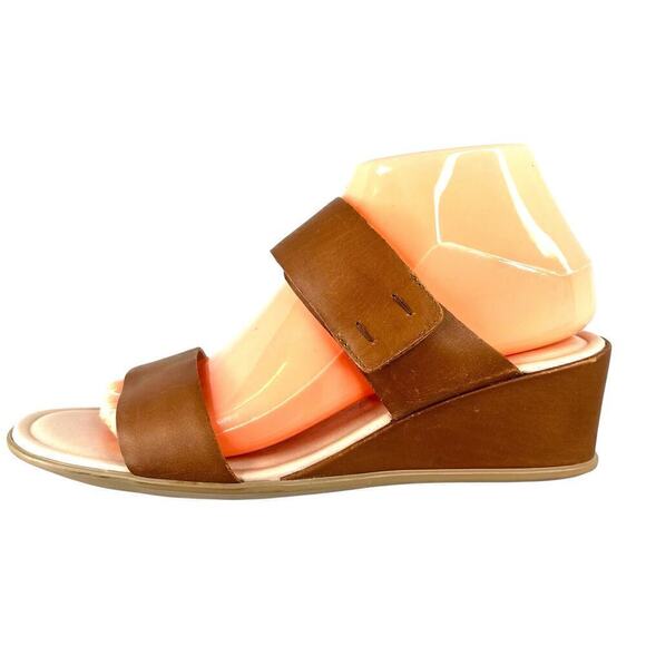 ECCO Shape 35 Wedge Sandal in Camel or Tan Brown Women's Size 8 - Picture 4 of 10